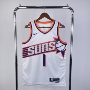 Regata NBA Phoenix Suns – Booker #1 – Home – 2023 – Branca – Masculina