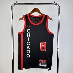 Regata NBA Chicago Bulls – Lavine #8 – 2024 – Preta – Masculina