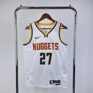 Regata NBA Denver Nuggets – Murray #27 – 2023/24 – Branca – Masculina
