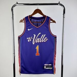 Regata NBA Phoenix Suns – Booker #1 – City Edition – 2024 – Azul – Masculina