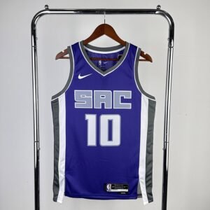 Regata NBA Sacramento Kings – Sabonis #10 – Away – 2023/24 – Roxa – Masculina