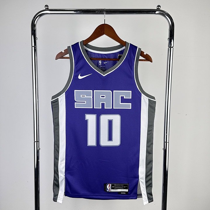 Regata NBA Sacramento Kings – Sabonis #10 – Away – 2023/24 – Roxa – Masculina