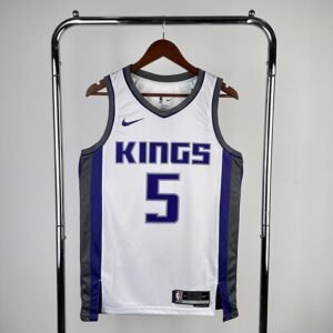 Regata NBA Sacramento Kings – Fox #5 – Home – 2023/24 – Branca – Masculina