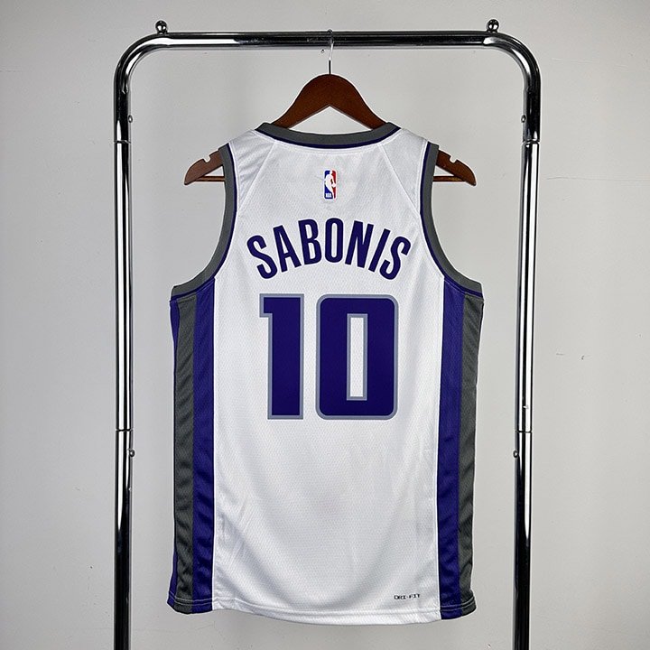 Regata NBA Sacramento Kings – Sabonis #10 – Home – 2023/24 – Branca – Masculina – Imagem 2