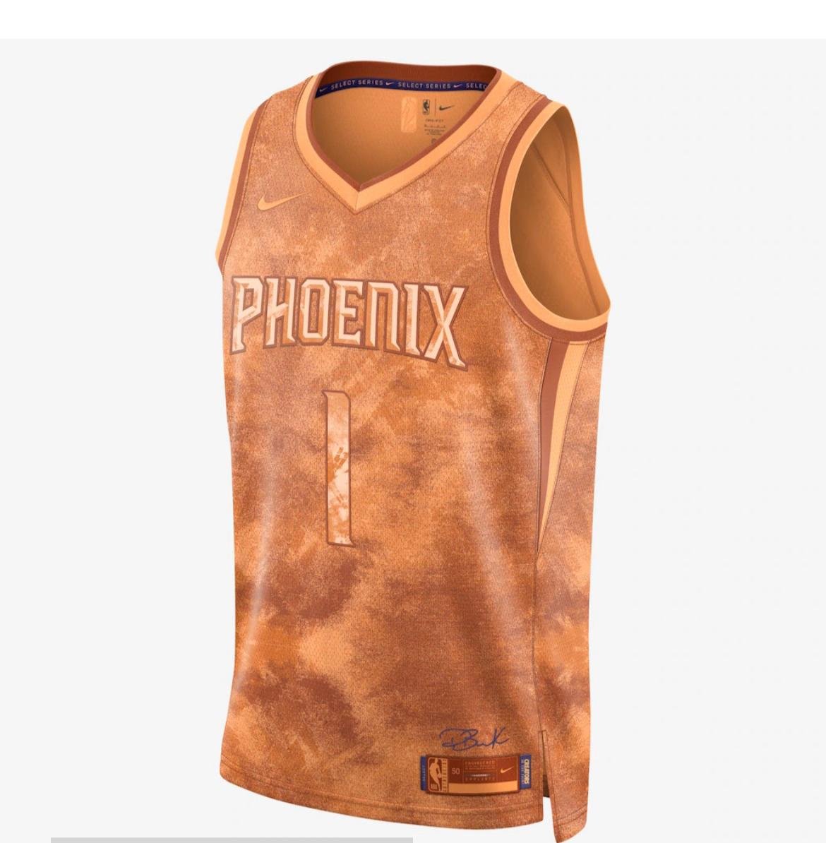 Regata NBA Phoenix Suns – Booker #1 – 2023 – Amarela – Masculina