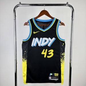 Regata NBA Indiana Pacers – Siakam #43 – City Edition – Preta – Masculina