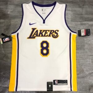 Regata NBA Los Angeles Lakers – Retro V-Neck #8 – Branca – Masculina