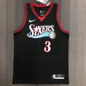 Regata NBA Philadelphia 76ers – Star Retro #3 – Preta – Masculina