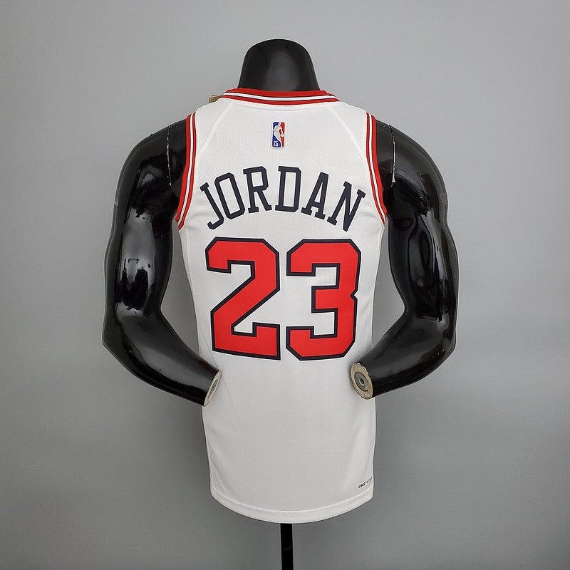 Regata NBA Chicago Bulls – Th Anniversary Jordan #23 – Branca – Masculina – Imagem 2