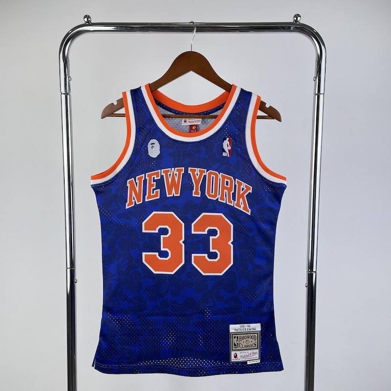 Regata NBA New York Knicks – Co-Branded Ball #33 – Azul – Masculina – Imagem 2