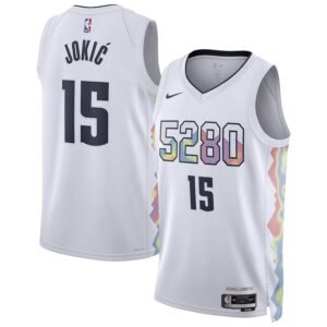Regata NBA Denver Nuggets – Jdkic #15 – City Edition – Branca – Masculina
