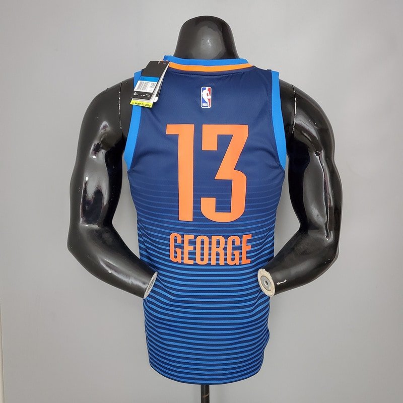 Regata NBA Oklahoma City Thunder – George #13 – Azul – Masculina – Imagem 2