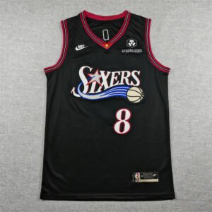 Regata NBA Philadelphia 76ers – Paul George #8 – Classic Edition – Preta – Masculina