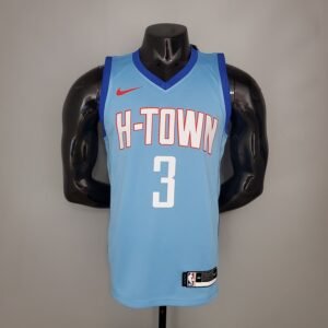 Regata NBA Houston Rockets – Paul #3 – City Edition – 2021 – Azul – Masculina