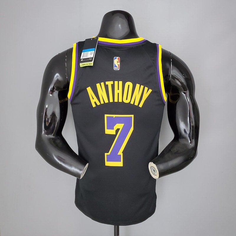 Regata NBA Los Angeles Lakers – Anthony #7 – 2021 – Preta – Masculina – Imagem 2