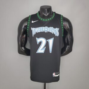 Regata NBA Minnesota Timberwolves – Garnett #21 – 2018 – Preta – Masculina