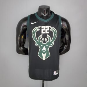 Regata NBA Milwaukee Bucks – Middleton #22 – Preta – Masculina