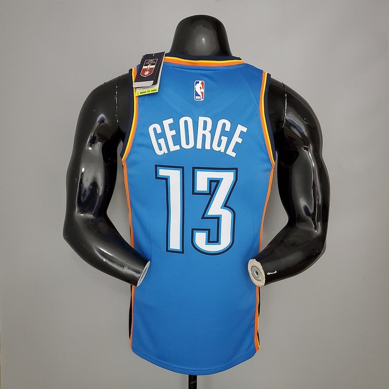 Regata NBA Oklahoma City Thunder – George #13 – Azul – Masculina – Imagem 2