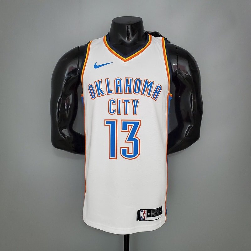 Regata NBA Oklahoma City Thunder – Harden #13 – Branca – Masculina