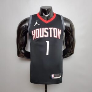 Regata NBA Houston Rockets – Jordan Mcgrady #1 – City Edition – Preta – Masculina