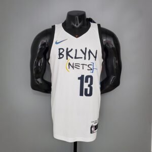 Regata NBA Brooklyn Nets – Harden #13 – Branca – Masculina