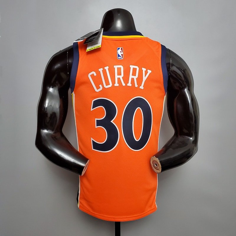 Regata NBA Golden State Warriors – Curry #30 – Laranja – Masculina – Imagem 2