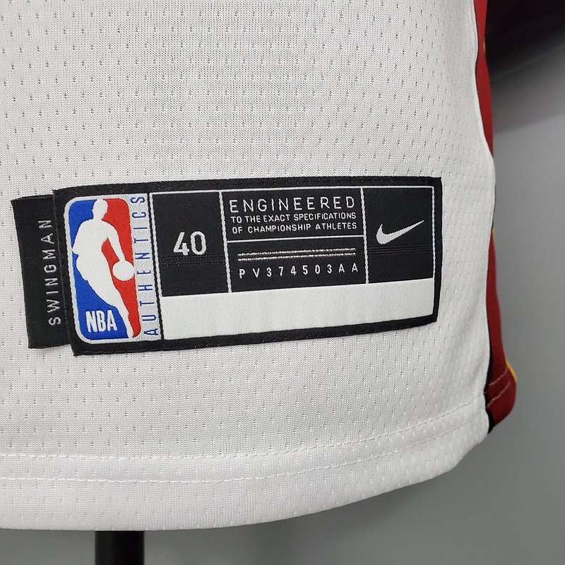 Regata NBA Miami Heat – Wade #3 – Branca – Masculina – Imagem 3
