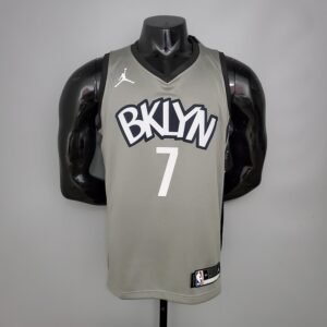 Regata NBA Brooklyn Nets – Durant #7 – City Edition – Cinza – Masculina