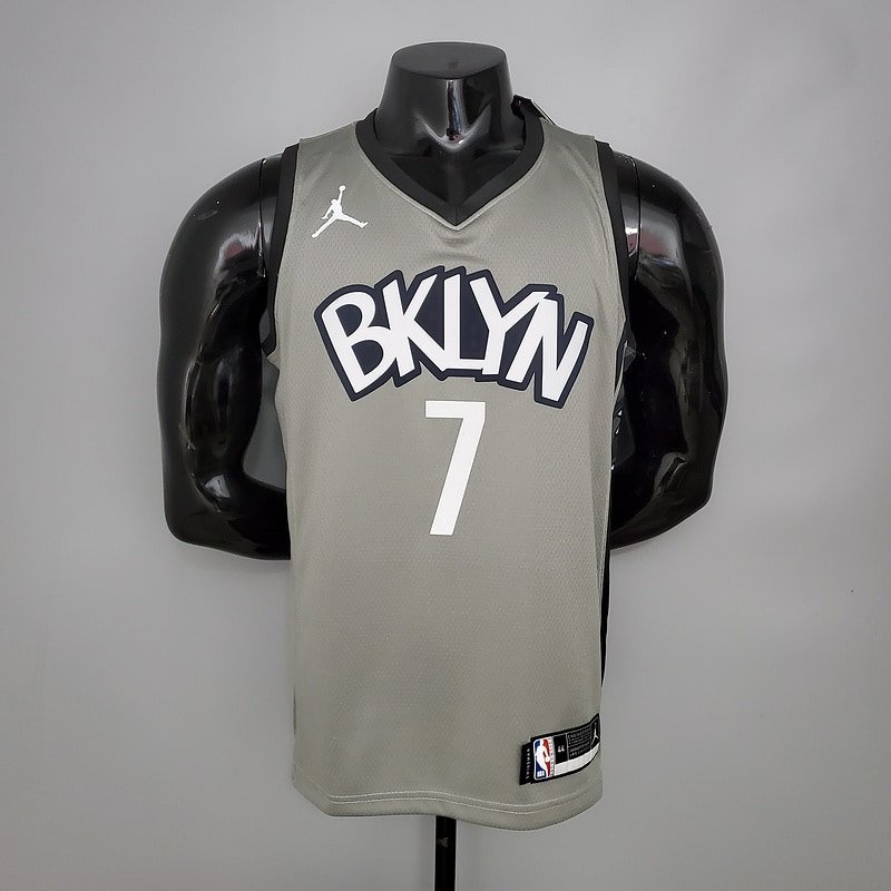 Regata NBA Brooklyn Nets – Durant #7 – City Edition – Cinza – Masculina