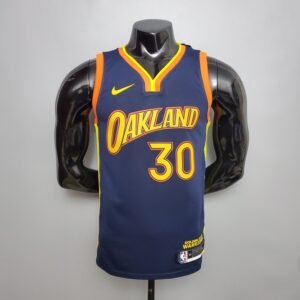Regata NBA Golden State Warriors – Curry #30 – City Edition – Azul – Masculina