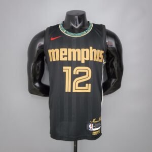 Regata NBA Memphis Grizzlies – Orantt #12 – City Edition – Preta – Masculina