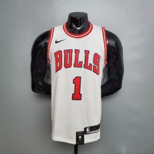 Regata NBA Chicago Bulls – Rose #1 – Branca – Masculina