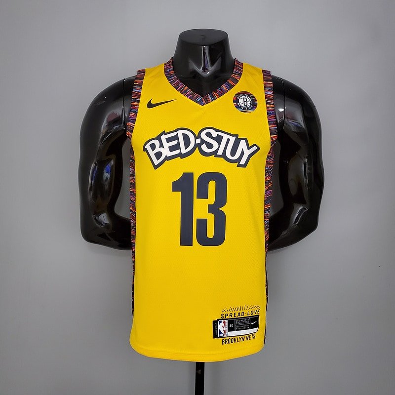 Regata NBA Brooklyn Nets – Harden #13 – Amarela – Masculina