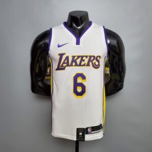 Regata NBA Los Angeles Lakers – James #6 – Branca – Masculina