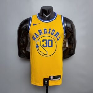 Regata NBA Golden State Warriors – Retro Version Curry #30 – Amarela – Masculina