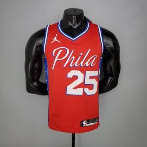 Regata NBA Philadelphia 76ers – Simmons #25 – 2021 – Vermelha – Masculina