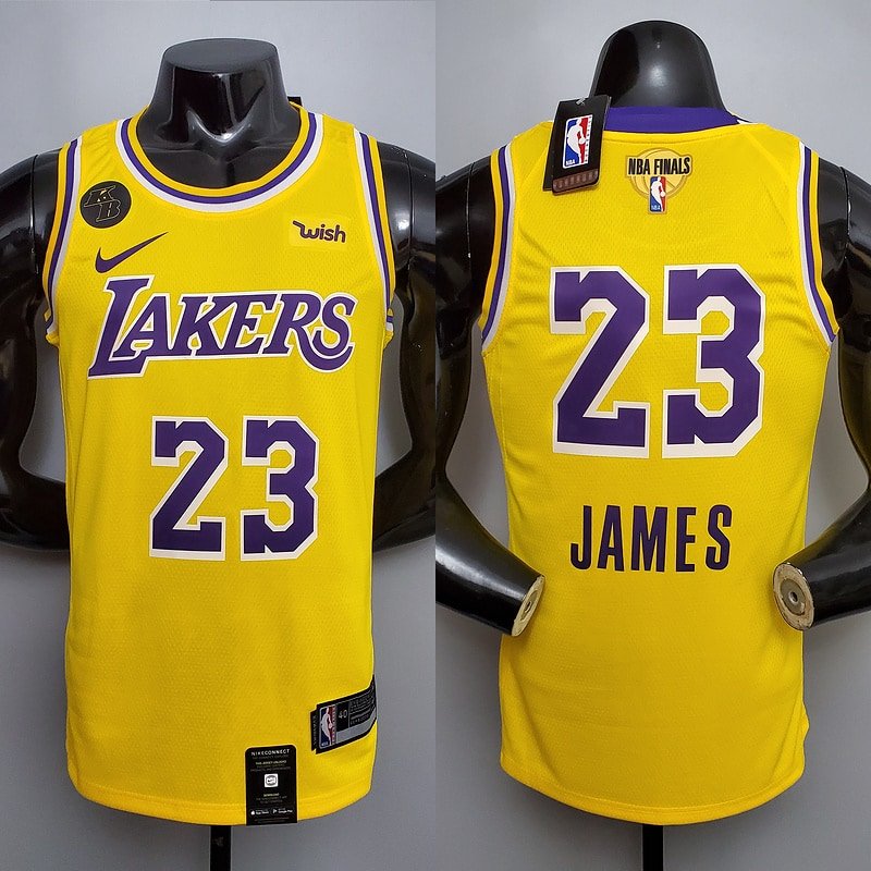 Regata NBA Los Angeles Lakers – James #23 – Amarela – Masculina – Imagem 3