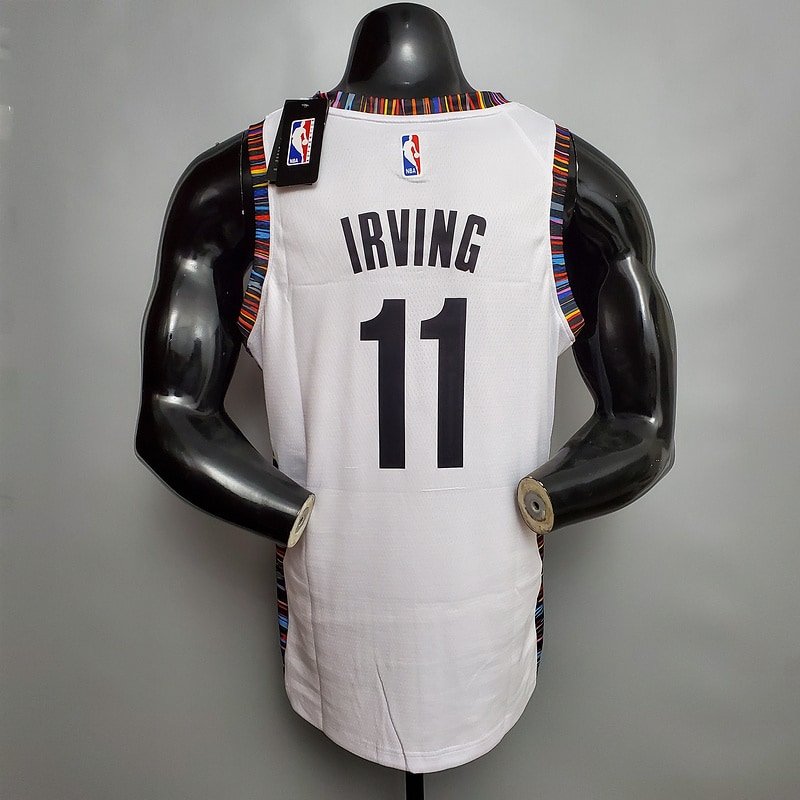 Regata NBA Brooklyn Nets – Irving #11 – City Edition – Branca – Masculina – Imagem 2