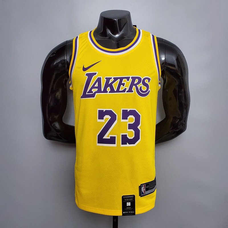 Regata NBA Los Angeles Lakers – James #23 – Amarela – Masculina