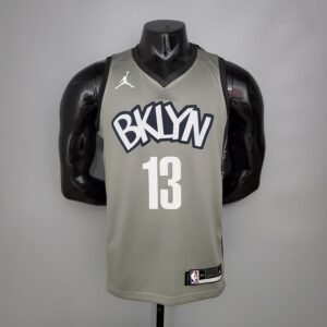 Regata NBA Brooklyn Nets – Harden #13 – City Edition – Cinza – Masculina