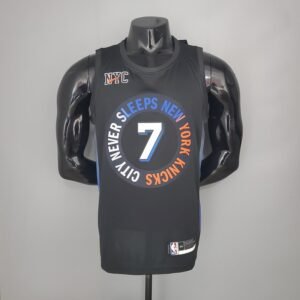 Regata NBA New York Knicks – Anthony #7 – City Edition – 2021 – Preta – Masculina