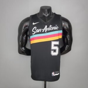 Regata NBA San Antonio Spurs – Murray #5 – City Edition – Preta – Masculina