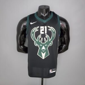 Regata NBA Milwaukee Bucks – Holidoay #21 – Preta – Masculina