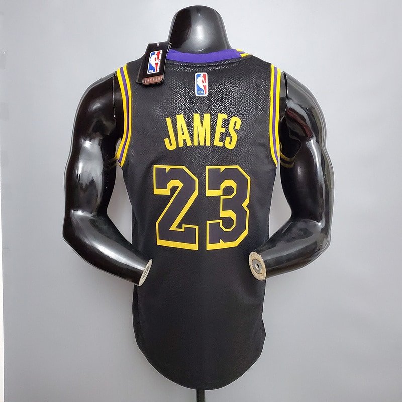 Regata NBA Los Angeles Lakers – James #23 – Preta – Masculina – Imagem 2