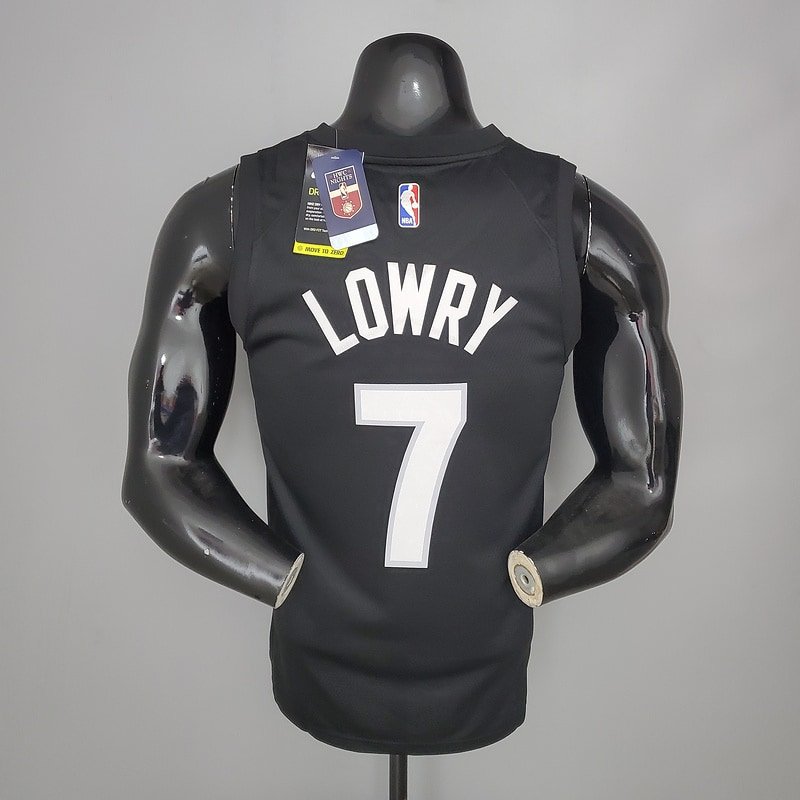 Regata NBA Toronto Raptors – Lowry #7 – 2021 – Preta – Masculina – Imagem 2