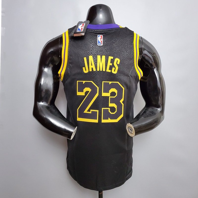 Regata NBA Los Angeles Lakers – James #23 – Preta – Masculina – Imagem 2