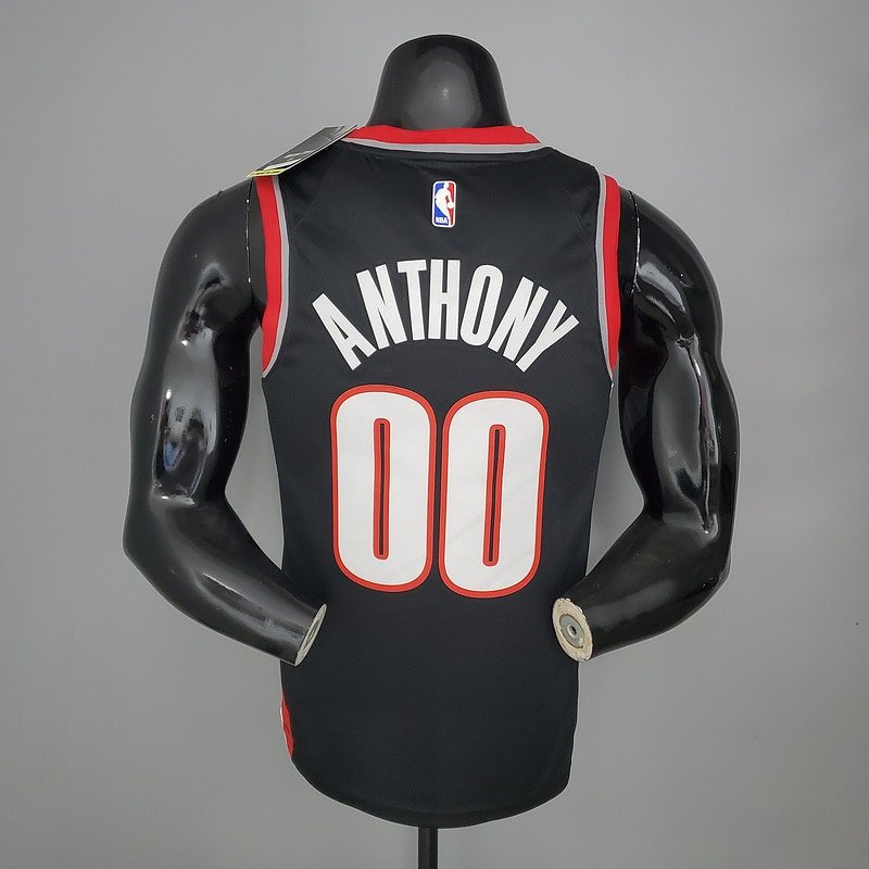 Regata NBA Portland Trail Blazers – Anthony #00 – Home – 2021 – Preta – Masculina – Imagem 2