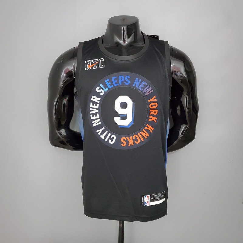 Regata NBA New York Knicks – Barrett #9 – City Edition – Preta – Masculina