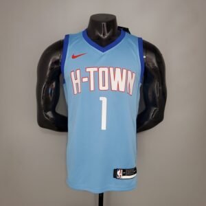 Regata NBA Houston Rockets – Mccrady #1 – City Edition – 2021 – Azul – Masculina