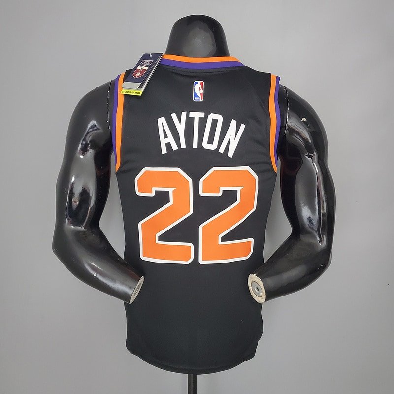Regata NBA Phoenix Suns – Ayton #22 – 2021 – Preta – Masculina – Imagem 2